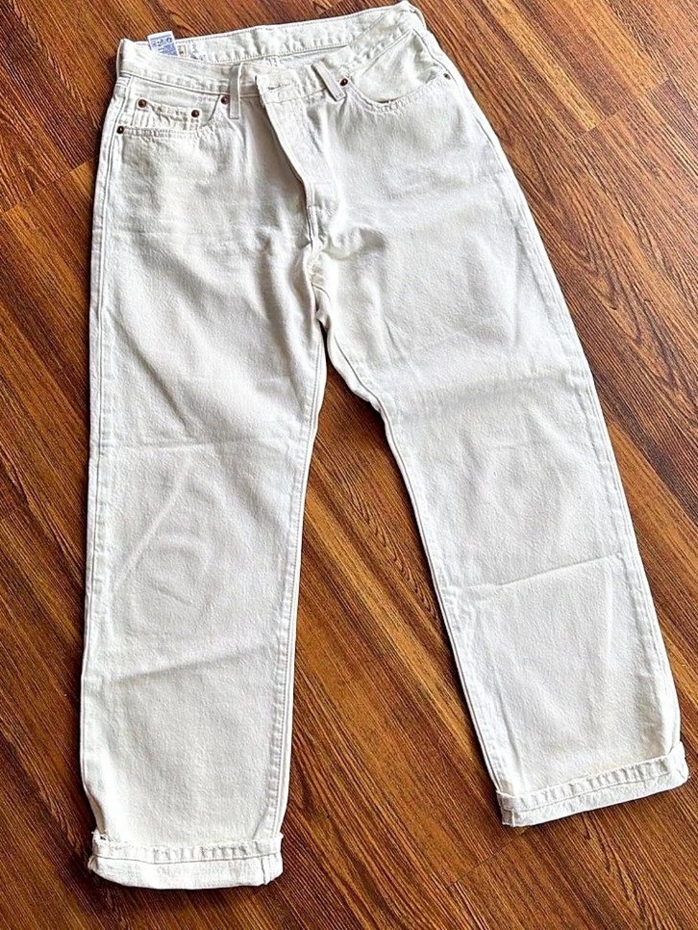 Levi's 501 Original Jeans Straight Leg White